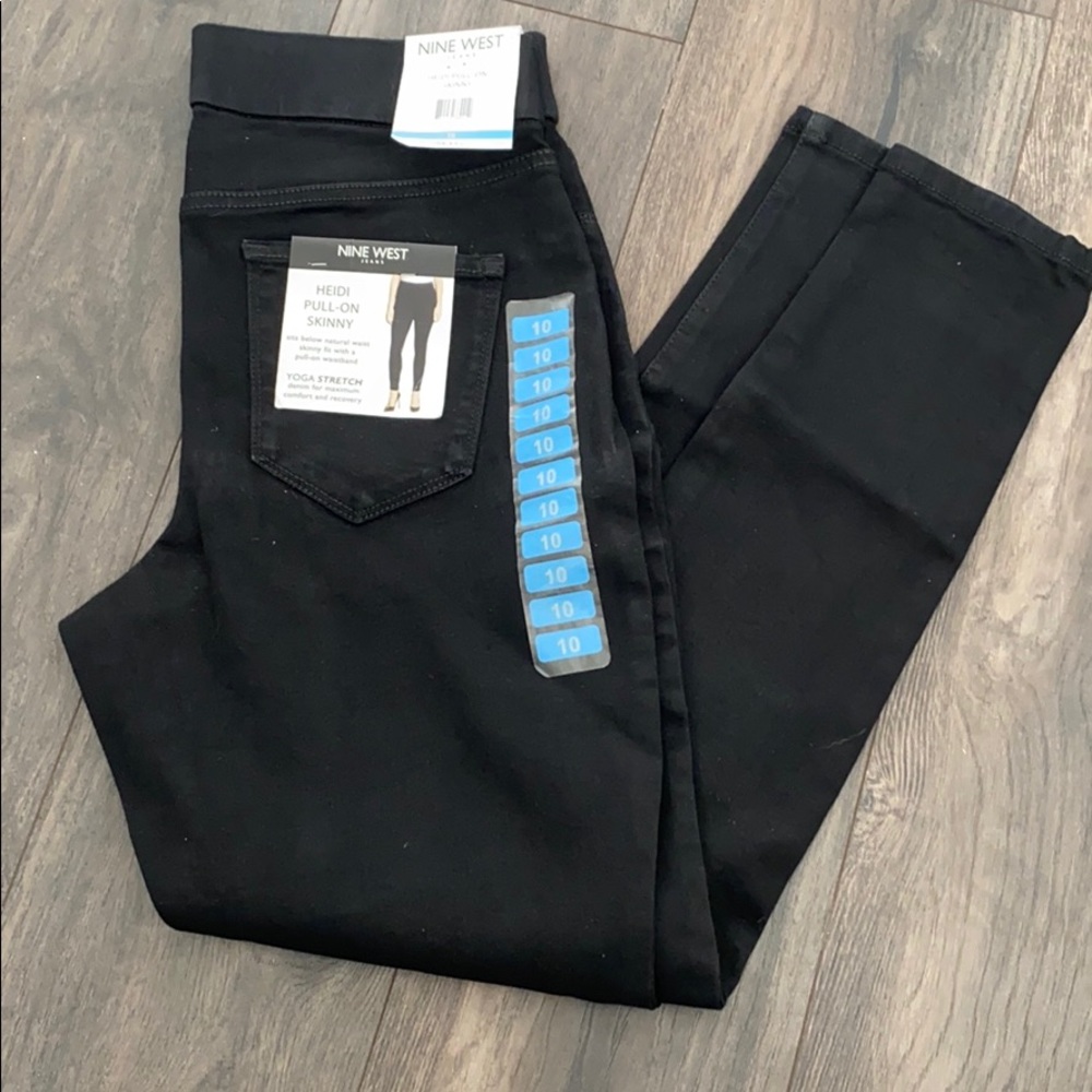 Nine West Heidi pull-on skinny jeans